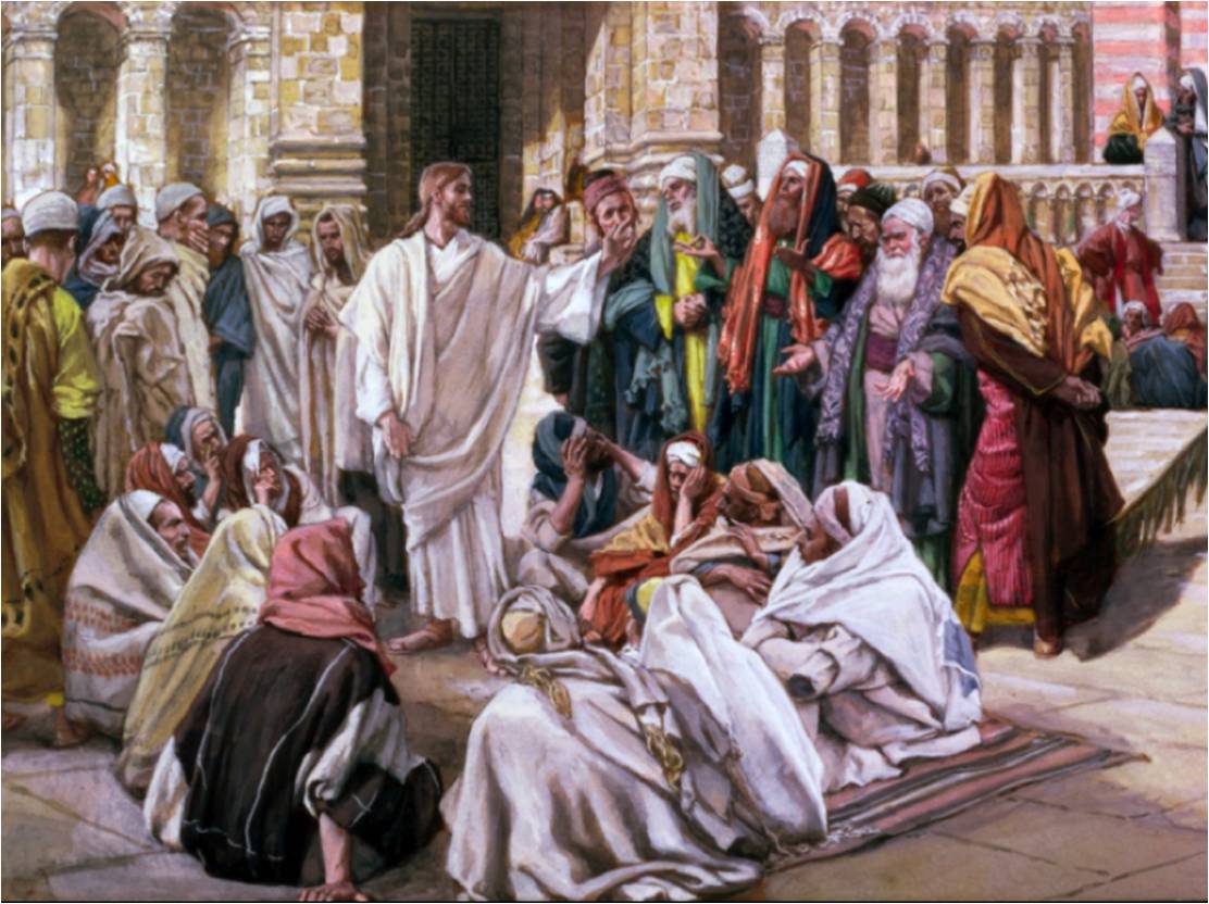 Jesus teaching at the Temple