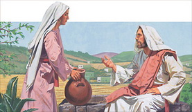 Jesus at Jacob well
