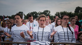 26 juillet 2016 : JMJ à Cracovie. Messe d’ouverture des JMJ dans le parc du Blonia à

Cracovie, Pologne.

July 26th, 2016: World Youth Day in Krakow. Opening Mass of the world youth day held in

Blonia Park in central Krakow, Poland.
